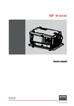 Barco HDF W series Service Manual preview