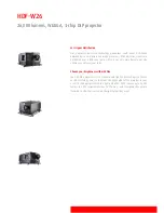 Preview for 2 page of Barco HDF W26 Technical Specifications