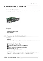 Preview for 5 page of Barco HDX 3D Installation Manual