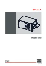 Barco HDX series Installation Manual предпросмотр