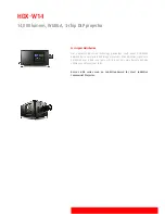 Preview for 2 page of Barco HDX--W14 Technical Specifications