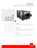 Preview for 1 page of Barco HDX W18 Information