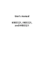 Предварительный просмотр 3 страницы Barco HVD5521 User Manual