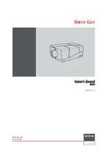 Предварительный просмотр 1 страницы Barco iCon H600 Owner'S Manual