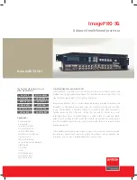 Barco ImagePRO-3G Specifications предпросмотр