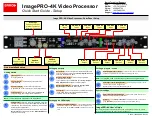 Barco ImagePRO-4K Quick Start Manual preview