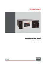 Barco Iosono Core R9801500 Installation And User Manual preview