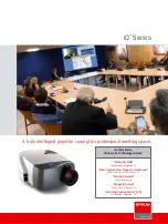 Preview for 1 page of Barco iQ series Brochure & Specs