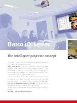 Preview for 2 page of Barco iQ series Brochure & Specs