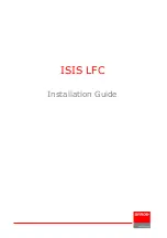 Preview for 1 page of Barco ISIS LFC Installation Manual