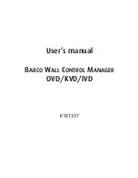 Barco IVD User Manual предпросмотр