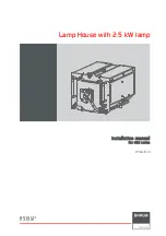 Preview for 1 page of Barco Lamp House with 2.5 kW lamp Installation Manual