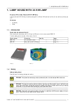 Preview for 7 page of Barco Lamp House with 2.5 kW lamp Installation Manual