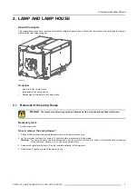 Предварительный просмотр 9 страницы Barco Lamp House with 2.5 kW lamp Installation Manual