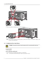 Preview for 10 page of Barco Lamp House with 2.5 kW lamp Installation Manual