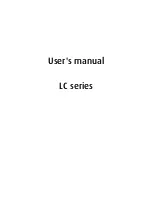 Barco LC series R5976934 User Manual preview