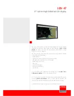 Preview for 1 page of Barco LCN-47 Technical Specifications