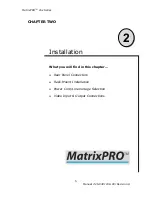 Предварительный просмотр 11 страницы Barco Matrix-PRO HD-SDI Installation And Operator'S Manual