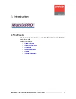 Предварительный просмотр 11 страницы Barco MatrixPRO User Manual