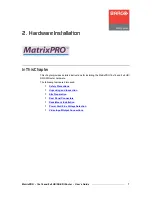 Предварительный просмотр 17 страницы Barco MatrixPRO User Manual