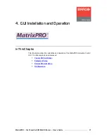 Предварительный просмотр 41 страницы Barco MatrixPRO User Manual