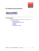 Предварительный просмотр 69 страницы Barco MatrixPRO User Manual