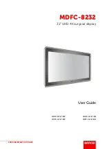 Preview for 1 page of Barco MDFC-8232 3HB User Manual