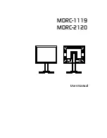 Preview for 1 page of Barco MDRC-1119 HB User Manual