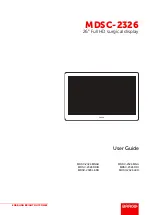 Barco MDSC-2326 MNAH User Manual preview