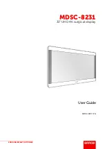Preview for 1 page of Barco MDSC-8231 User Manual