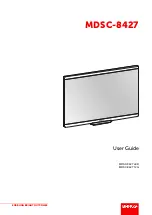 Barco MDSC-8427 User Manual preview
