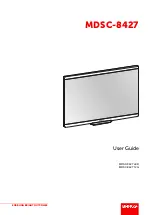 Предварительный просмотр 1 страницы Barco MDSC-8427 User Manual