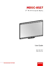 Barco MDSC-8527 User Manual preview