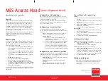 Preview for 4 page of Barco MES ACURAS HEAD Quick Start Manual