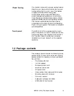 Предварительный просмотр 5 страницы Barco MFCD 1219 (TS) Installation & User Manual