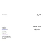 Preview for 1 page of Barco MFGD 2320 User Manual