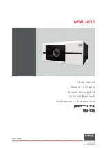 Barco MSWU-81E Safety Manual preview
