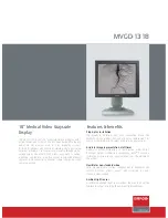 Barco MVGD 1318 Specifications preview