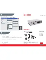 Barco NGS-D200 Quick Start Manual предпросмотр