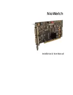 Preview for 1 page of Barco NioWatch Installation & User Manual