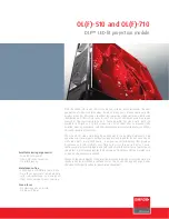 Предварительный просмотр 1 страницы Barco OL-510 Information Sheet