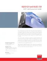 Предварительный просмотр 1 страницы Barco OL-521 Information Sheet