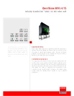Preview for 1 page of Barco OverView MVL­-615 Brochure & Specs