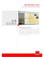 Preview for 1 page of Barco OverView NSL­-4621 Technical Specifications