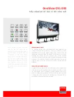 Preview for 1 page of Barco OverView OVL­808 Features