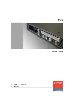 Предварительный просмотр 1 страницы Barco PDS User Manual