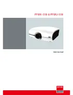 Barco PFWX-51B User Manual preview