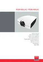 Предварительный просмотр 1 страницы Barco PGWU-62K Safety Manual