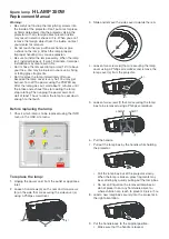 Barco PHXG-91B Replacement Manual preview