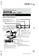 Preview for 1 page of Barco Preca 1280 Quick Reference